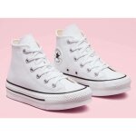 Baskets converse chuck taylor all star lift platform leather blanc - mixte - plateau - lacets - cuir Baskets converse chuck taylor all star lift platform leather blanc - mixte - plateau - lacets - cuir