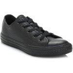Baskets - converse - chuck taylor allstar ox - cuir - noir - enfant