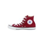 Basket converse ct all star canvas hi - converse - m9613 - blanc / bordeaux - mixte - lacets