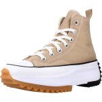Basket converse - run star hike hi - femme - marron - lacets - polyester