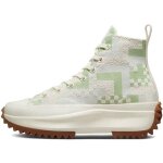 Basket converse run star hike hi - converse - femme - beige - lacets - canvas