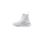Basket converse run star legacy chelsea luxe - converse - cuir - blanc - mixte - zip - plat Basket converse run star legacy chelsea luxe - converse - cuir - blanc - mixte - zip - plat
