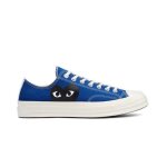 Basket converse x comme des garons play low - bleu - canvas - mixte