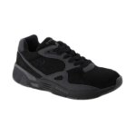 Baskets le coq sportif r850 - homme - synth�tique - noir - lacets plats