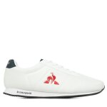 Baskets - coq sportif - racerone tricolore - blanc optique - lacets - plat