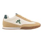 Baskets - le coq sportif - veloce i turtle - beige - talon plat - lacets - cuir