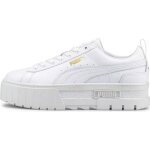 Baskets en cuir blanc pour femme