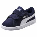 Basket cuir enfant puma smash v2 sd