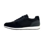 Basket cuir - geox - arthien - navy - confort exceptionnel - talon plat