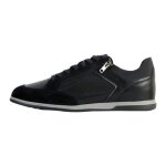 Basket cuir geox renan - geox - version basse - lacets - noir - homme