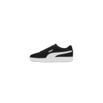 Basket cuir junior puma smash - noir / blanc