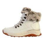 Basket montante - rieker - blanc - cuir -  lacets - talons compenss