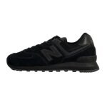 Basket cuir - new balance - 574 - homme - noir - lacets