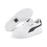 Baskets femmes puma en cuir de vachette blanches � lacets plats