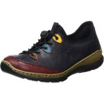 Basket cuir rieker eagle - femme - rouge - zip / lacets - confort exceptionnel Basket cuir rieker eagle - femme - rouge - zip / lacets - confort exceptionnel