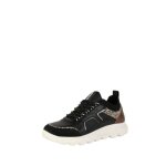 Baskets en cuir spherica femme geox - noir - cuir - zip Baskets en cuir spherica femme geox - noir - cuir - zip