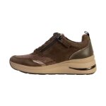 Basket cuir tamaris - taupe