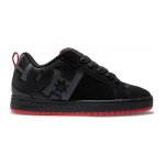 Baskets - dc - court graffik - noir - lacets - plat