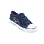 Baskets dentelle toile basses