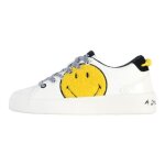 Basket - desigual - fancy smiley - blanc / jaune - basse - lacets Basket - desigual - fancy smiley - blanc / jaune - basse - lacets