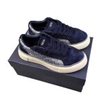 Basket diorx walk?n?diorx chaussure de sport homme femme sp - 015 - autrement - bleu marine - cuir - ...