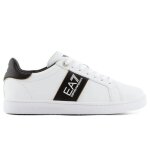 Basket ea7 emporio armani sneaker - homme - blanc - cuir - lacets