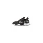 Basket ea7 emporio armani sneaker - homme - noir / gris - tige en cuir - semelle en caoutchouc
