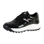 Basket ellesse femme retro - el915472 - noir - lacets - synth�tique