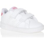 Baskets enfant adidas advantage i - blanc / rose - fermeture scratchs Baskets enfant adidas advantage i - blanc / rose - fermeture scratchs