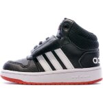 Baskets enfant adidas hoops mid - noir - fermeture scratch - semelle caoutchouc Baskets enfant adidas hoops mid - noir - fermeture scratch - semelle caoutchouc