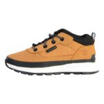Basket enfant en cuir timberland field trekker - marron - lacets ronds