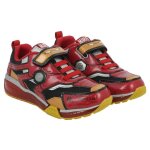 Basket enfant geox bayonic - rouge - scratch - confort exceptionnel