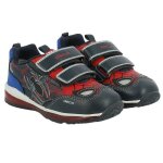 Basket enfant geox todo - garon - bleu - cuir - scratch - lumires intgres