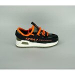 Kaporal baskets junior basses camouflage kaki orange fluo � lacets - taille 34 mixte