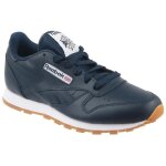 Baskets enfant mixte reebok classic lth ar1312 - bleu fonc� - cuir - lacets - plat