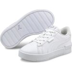 Baskets enfant - puma - jada - blanc / argent - lacets - textile