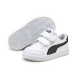 Baskets enfant puma shuffle v - blanc / noir / dor