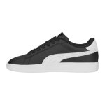 Basket cuir junior puma smash - noir / blanc
