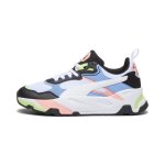Baskets enfant - puma - trinity - noir - blissful blue - lacets