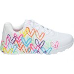 Baskets enfant skechers 314064l - wmn blanches - lacets plats