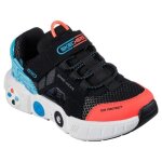 Baskets enfant skechers gametronix - blmt - 27 - noir - lacets - plat