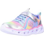 Basket enfant - skechers - 104810 - blanc - lacets - fille