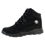 Basket enfant timberland brooklyn mid hiker - noir - cuir - lacets ronds