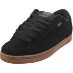 Baskets etnies kingpin homme cuir et su�de - semelle caoutchouc lacets - noir