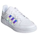 Baskets femme adidas entrap - compens - blanc