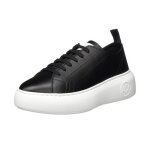 Baskets femme armani exchange xdx043 xcc6400002 - cuir noir - lacets plats Baskets femme armani exchange xdx043 xcc6400002 - cuir noir - lacets plats