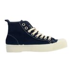Baskets femme bensimon stella b79 - bleu marine - haute - coton bio - confort exceptionnel