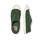 Baskets femme bensimon tennis lacets - marron / blanc - textile - plat