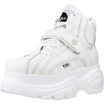 Basket femme - buffalo - 118834 - blanc - textile - lacets