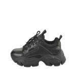 Baskets femme - buffalo - binary c - cuir nappa vegan - semelle plateforme paisse